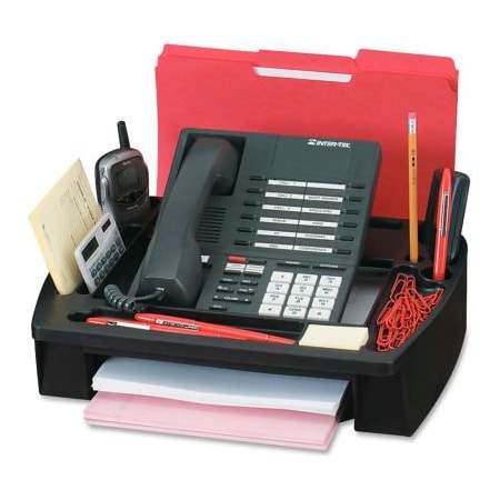 Compucessory Compucessory Telephone Stand/Organizer 11-1/2" x 9-1/2" x 5" Black 55200